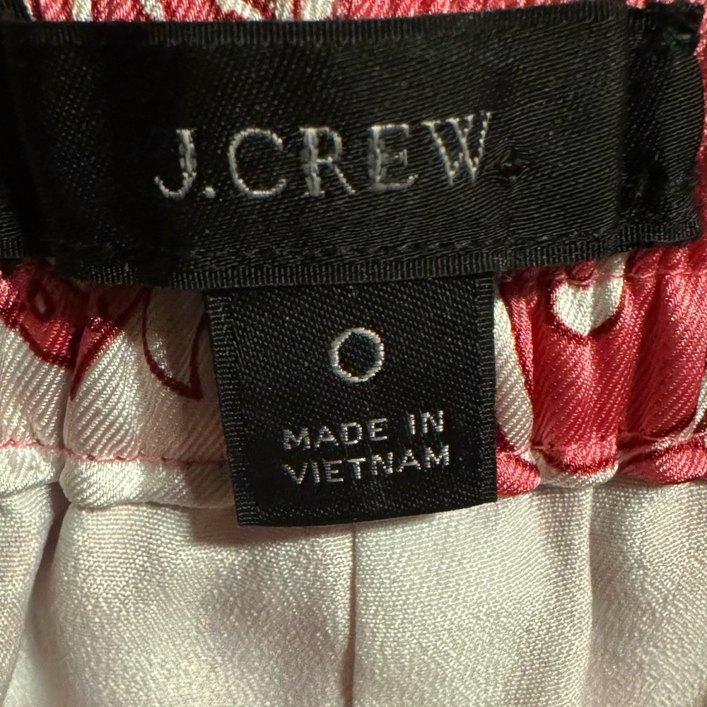 J.Crew Relaxed pant in vintage paisley, Size 0, EUC - Picture 3 of 5